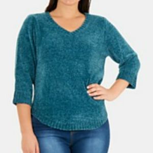 NY Collection Chenille Sweater